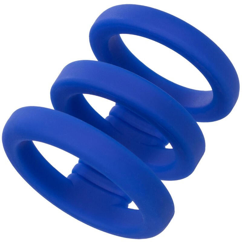 CALEXOTICS - ADMIRAL TRIPLE COCK CAGE BLUE - Kink&Play