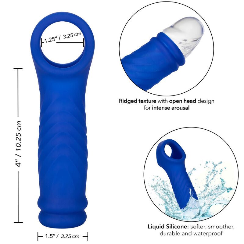 CALEXOTICS - ADMIRAL WAVE PENIS COVER LIQUID SILICONE BLUE - Kink&Play