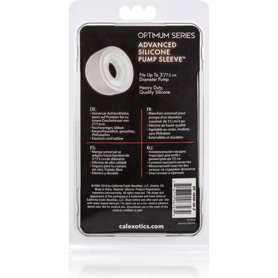 CALEXOTICS - ADV SILICONE PUMP SLEEVE TRANSPARENT - Kink&Play