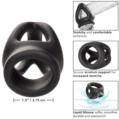CALEXOTICS - ALPHA DUAL CAGE RING BLACK - Kink&Play