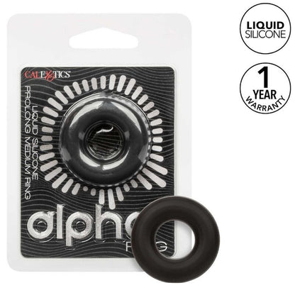 CALEXOTICS - ALPHA PROLONG MEDIUM RING BLACK - Kink&Play