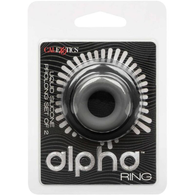 CALEXOTICS - ALPHA PROLONG SET OF 2 RING GREY - Kink&Play