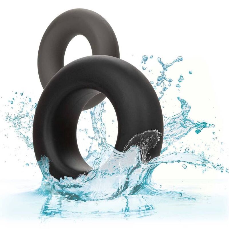 CALEXOTICS - ALPHA PROLONG SET OF 2 RING GREY - Kink&Play
