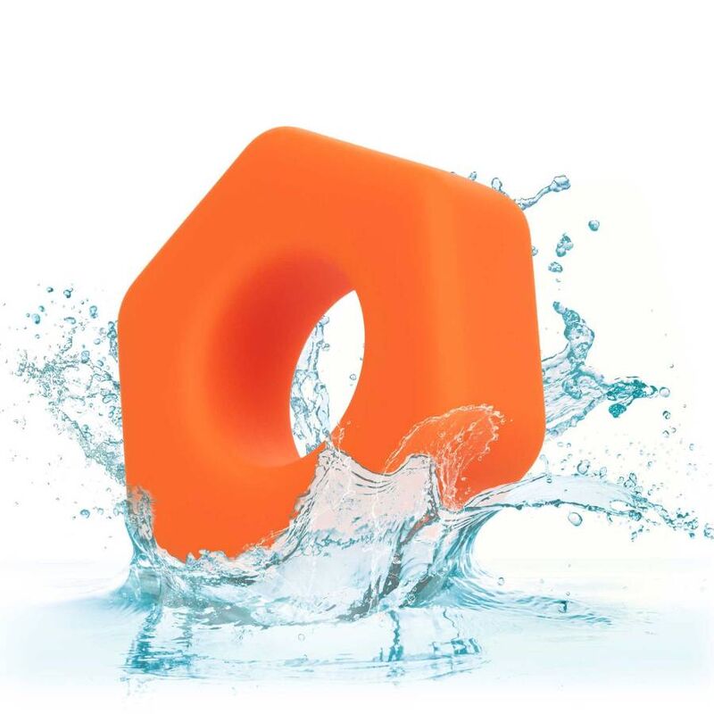 CALEXOTICS - ALPHA PROLONG SEXAGON RING ORANGE - Kink&Play