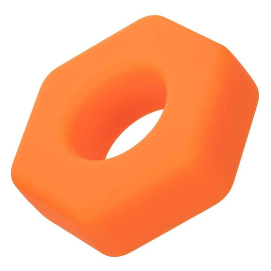 CALEXOTICS - ALPHA PROLONG SEXAGON RING ORANGE - Kink&Play