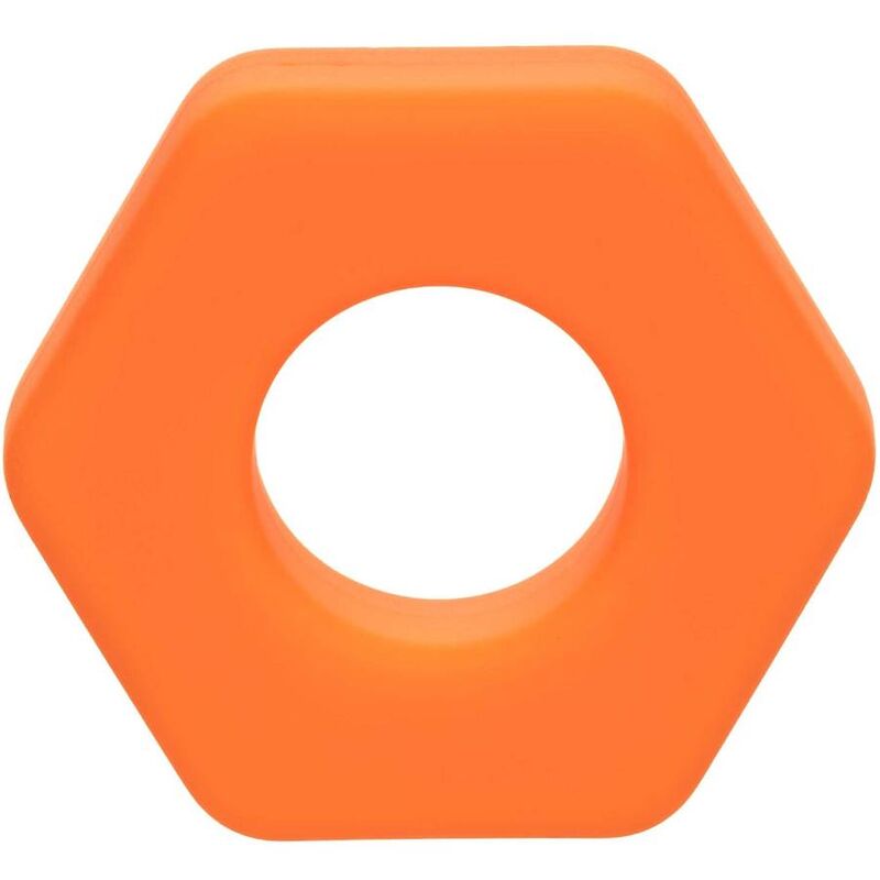 CALEXOTICS - ALPHA PROLONG SEXAGON RING ORANGE - Kink&Play