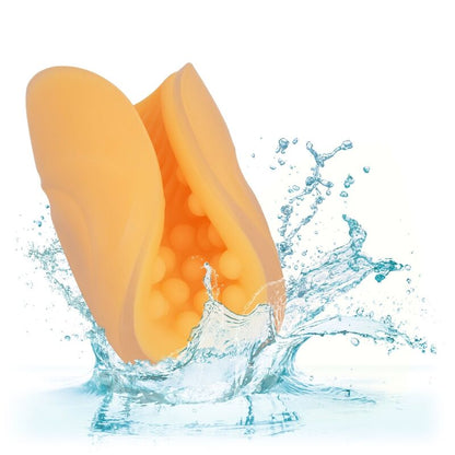 CALEXOTICS - BEADED GRIP MASTURBATOR ORANGE - Kink&Play