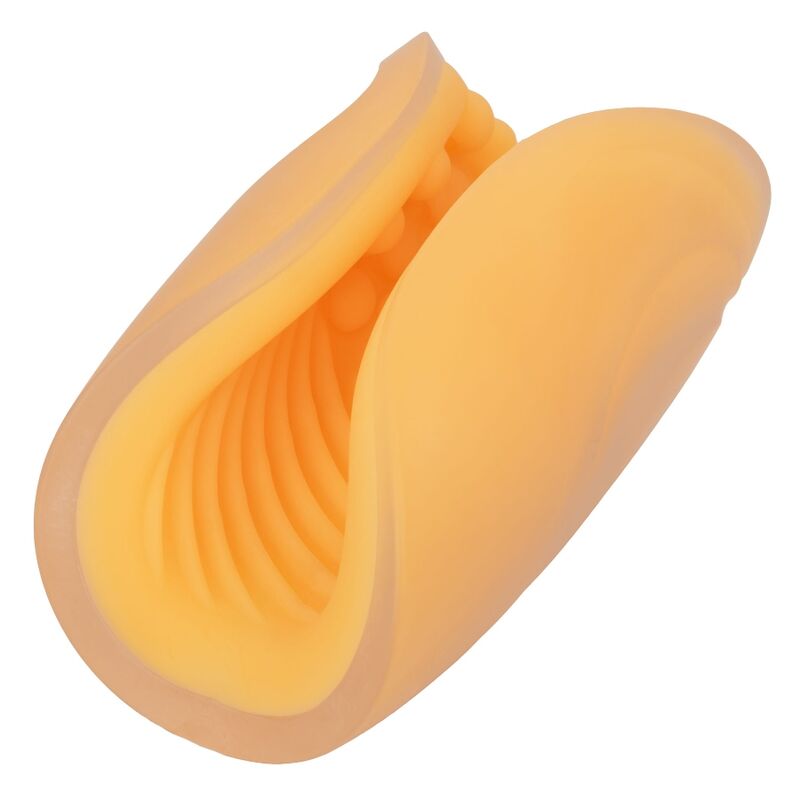 CALEXOTICS - BEADED GRIP MASTURBATOR ORANGE - Kink&Play