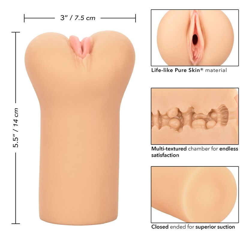 CALEXOTICS - BOUNDLESS VULVA STROKER LIGHT SKIN - Kink&Play