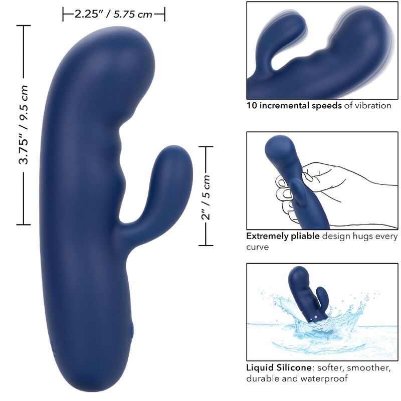 CALEXOTICS - CASHMERE SILK DUO BLUE - Kink&Play