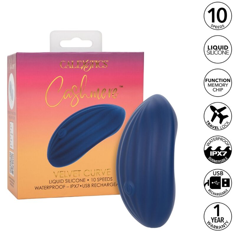 CALEXOTICS - CASHMERE VELVET CURVE BLUE - Kink&Play