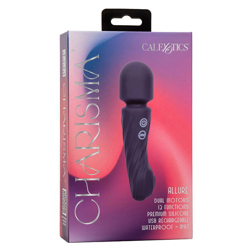 CALEXOTICS - CHARISMA ALLURE MASSAGER DUAL MOTORS 12 FUNCTIONS 17.25 CM X 4.5 CM PURPLE - Kink&Play