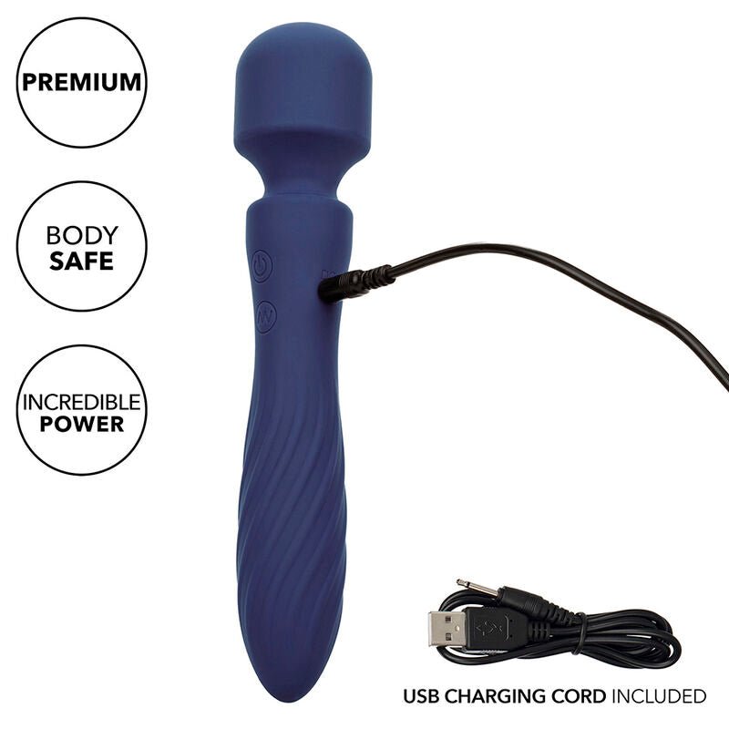 CALEXOTICS - CHARISMA MYSTIQUE MASSAGER DUAL MOTORS 12 FUNCTIONS 20,5 CM X 4.5 CM PURPLE - Kink&Play