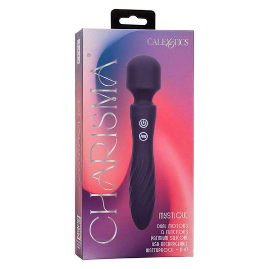 CALEXOTICS - CHARISMA MYSTIQUE MASSAGER DUAL MOTORS 12 FUNCTIONS 20,5 CM X 4.5 CM PURPLE - Kink&Play