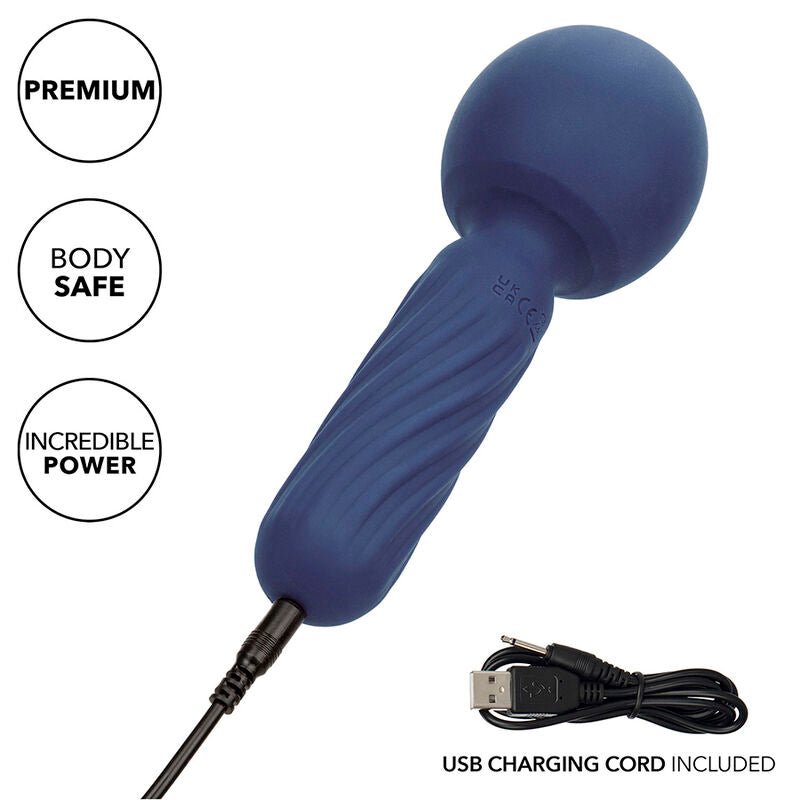 CALEXOTICS - CHARISMA SEDUCTION MASSAGER 12 FUNCTIONS 17.75 CM X 6.25 CM PURPLE - Kink&Play