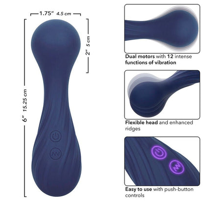 CALEXOTICS - CHARISMA TEMPTATION MASSAGER 12 FUNCTIONS PURPLE - Kink&Play