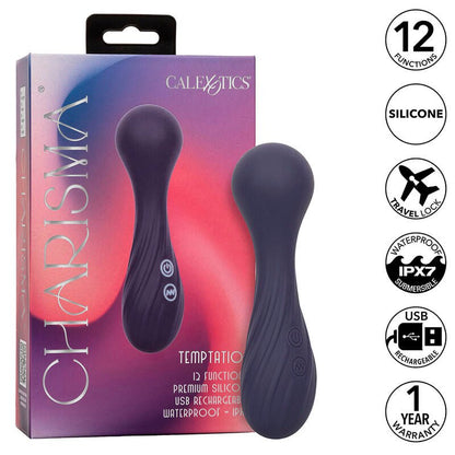 CALEXOTICS - CHARISMA TEMPTATION MASSAGER 12 FUNCTIONS PURPLE - Kink&Play