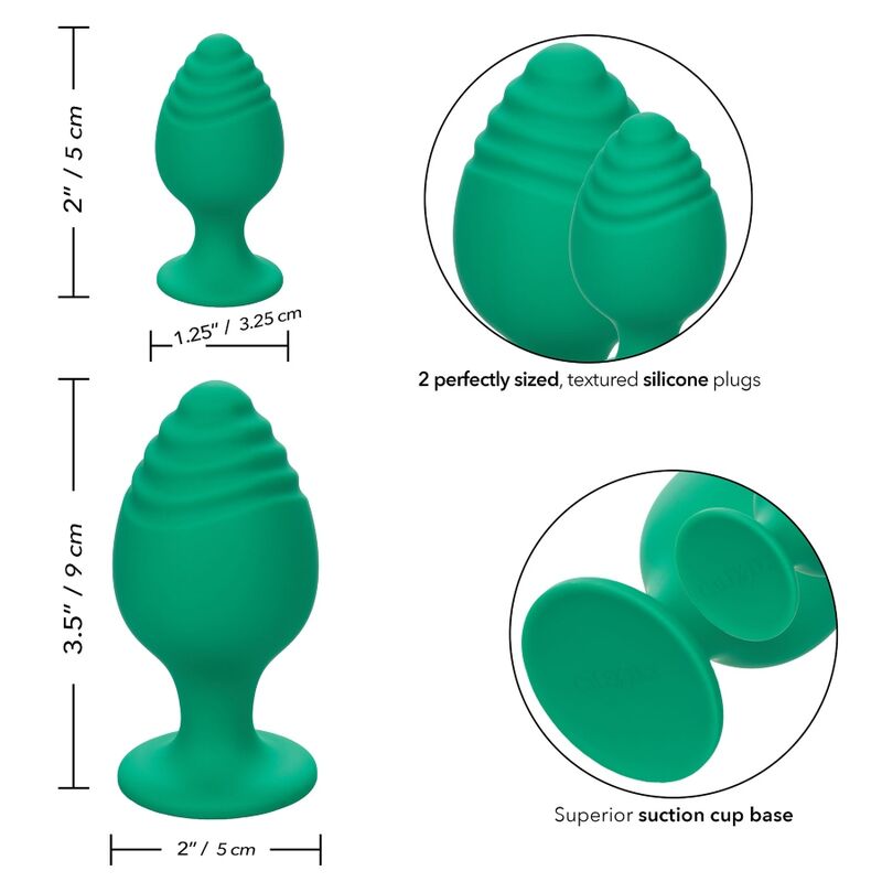 CALEXOTICS - CHEEKY BUTTPLUG GREEN - Kink&Play
