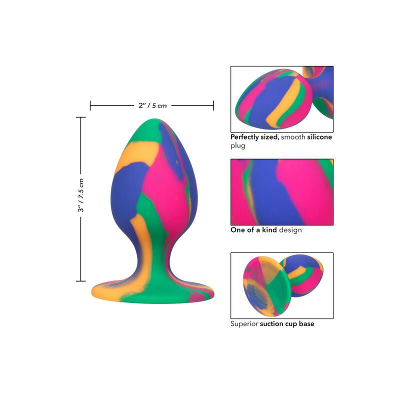 CALEXOTICS - CHEEKY MEDIUM TIE - DYE PLUG ANAL - Kink&Play
