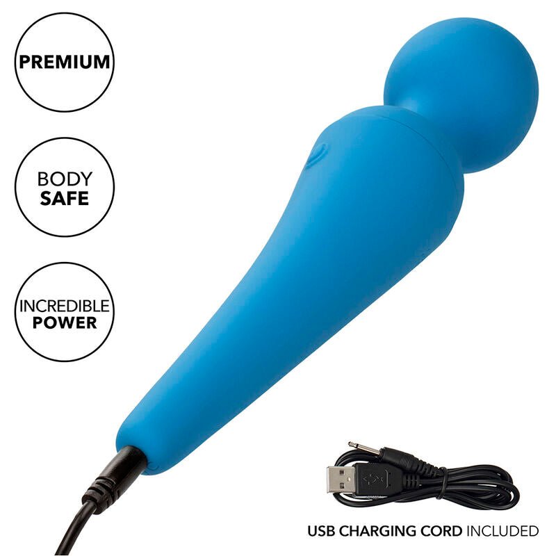 CALEXOTICS - COUTURE KIT VIBRATOR WAND 10 VIBRATIONS BLUE - Kink&Play