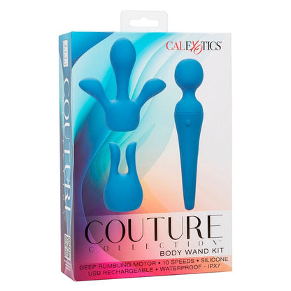 CALEXOTICS - COUTURE KIT VIBRATOR WAND 10 VIBRATIONS BLUE - Kink&Play