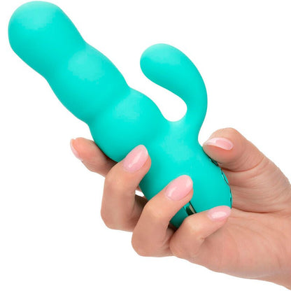 CALEXOTICS - DEL MAR DIVA VIBRATOR RABBIR AQUA GREEN BY CALIFORNIA DREAMING - Kink&Play