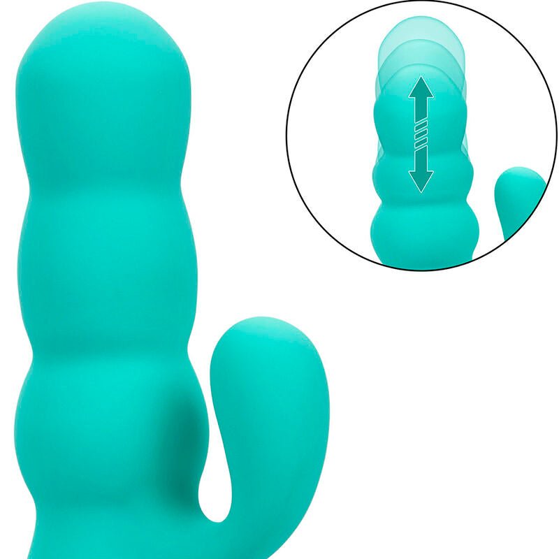 CALEXOTICS - DEL MAR DIVA VIBRATOR RABBIR AQUA GREEN BY CALIFORNIA DREAMING - Kink&Play