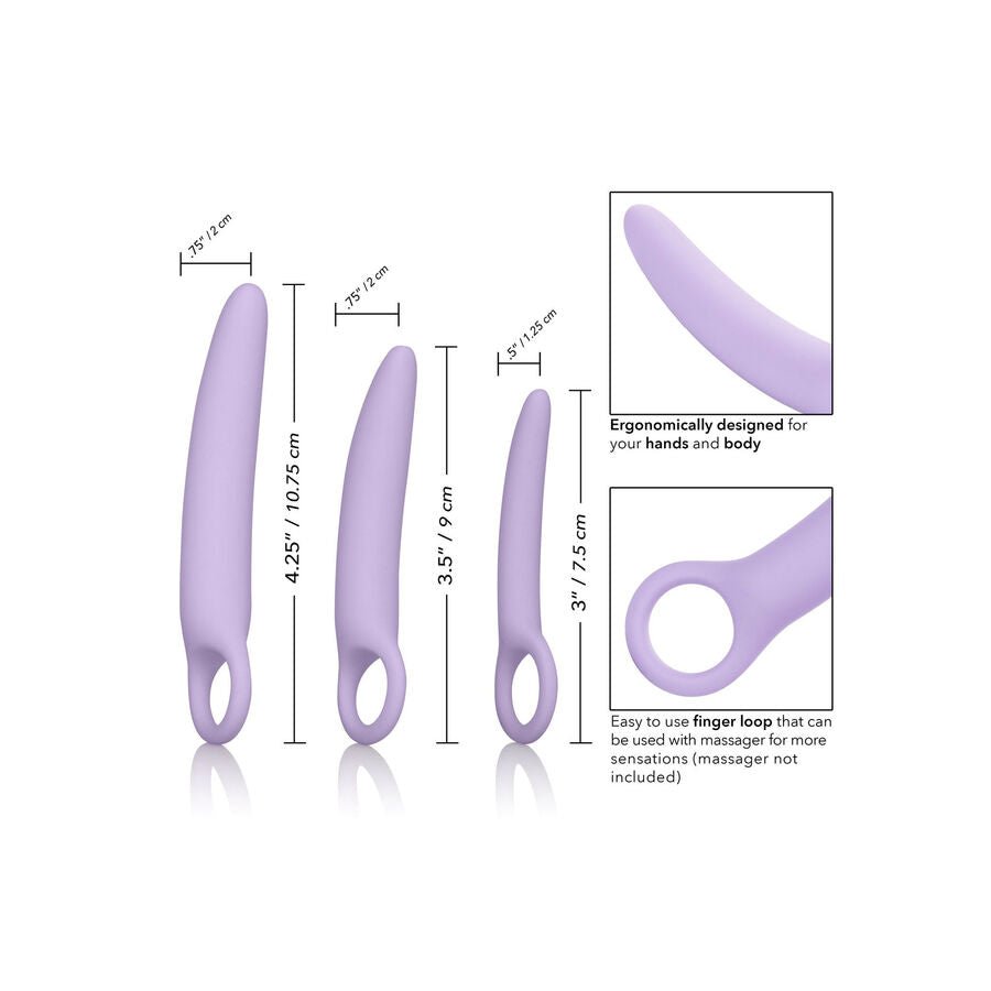 CALEXOTICS - DR LAURA BERMAN ALENA SET OF 3 SILICONE DILATORS - Kink&Play