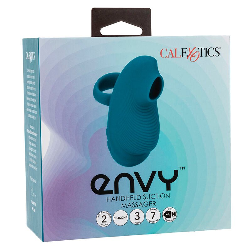 CALEXOTICS - ENVY HANDHELD ROLLING BALL MASSAGER 7 VIBRATIONS BLUE - Kink&Play