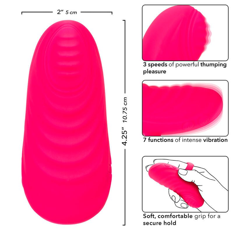 CALEXOTICS - ENVY HANDHELD ROLLING BALL MASSAGER 7 VIBRATIONS PINK - Kink&Play