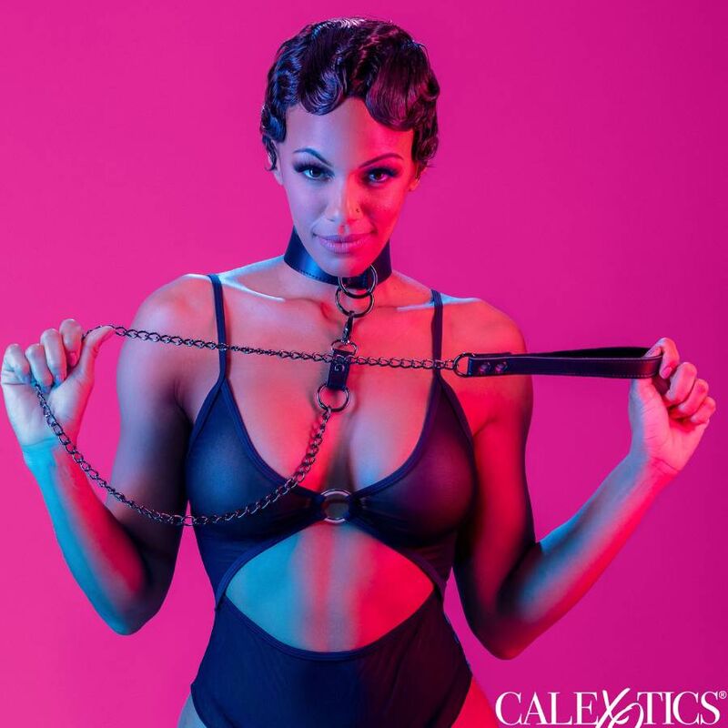 CALEXOTICS - EUPHORIA COLLAR WITH CHAIN LEASH - Kink&Play