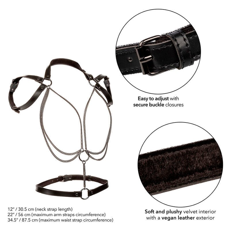 CALEXOTICS - EUPHORIA MULTICHAIN HALTER HARNESS PREMIUM - Kink&Play