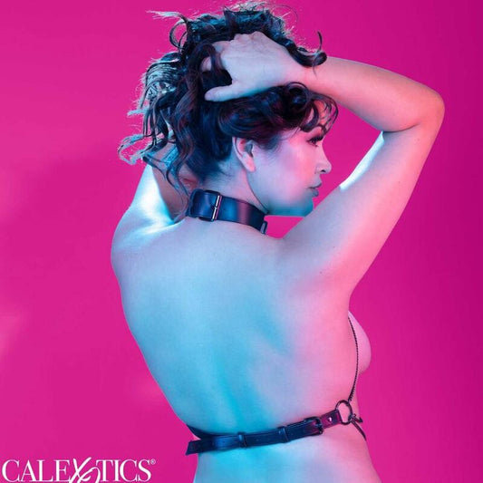 CALEXOTICS - EUPHORIA PLUS SIZE MULTI CHAIN COLLAR HARNESS - Kink&Play