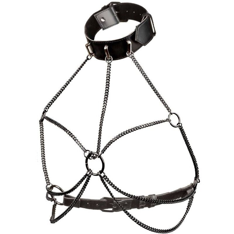 CALEXOTICS - EUPHORIA PLUS SIZE MULTI CHAIN COLLAR HARNESS - Kink&Play