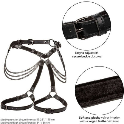 CALEXOTICS - EUPHORIA PLUS SIZE MULTI CHAIN THIGH HARNESS - Kink&Play