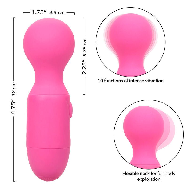 CALEXOTICS - FIRST TIME RECHARGEABLE MASSAGER 10 VIBRATIONS PINK - Kink&Play