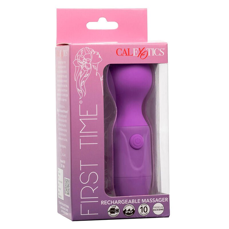 CALEXOTICS - FIRST TIME RECHARGEABLE MASSAGER 10 VIBRATIONS PURPLE - Kink&Play