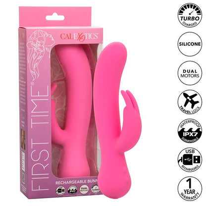 CALEXOTICS - FIRST TIME VIBRATOR RABBIT RECHARGEABLE PINK - Kink&Play