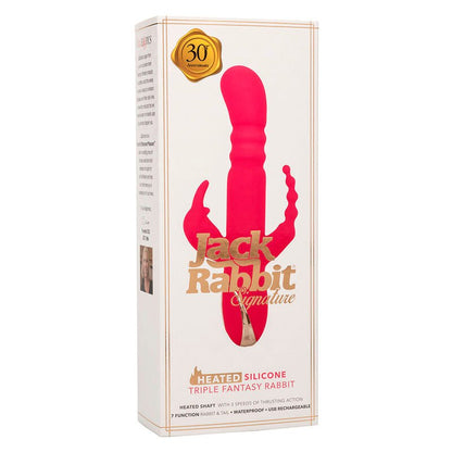 CALEXOTICS - JACK FANTASY TRIPLE HEATED VIBRATOR RABBIT PINK - Kink&Play