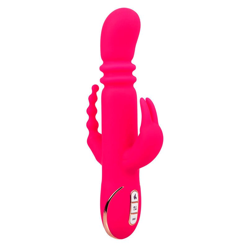 CALEXOTICS - JACK FANTASY TRIPLE HEATED VIBRATOR RABBIT PINK - Kink&Play