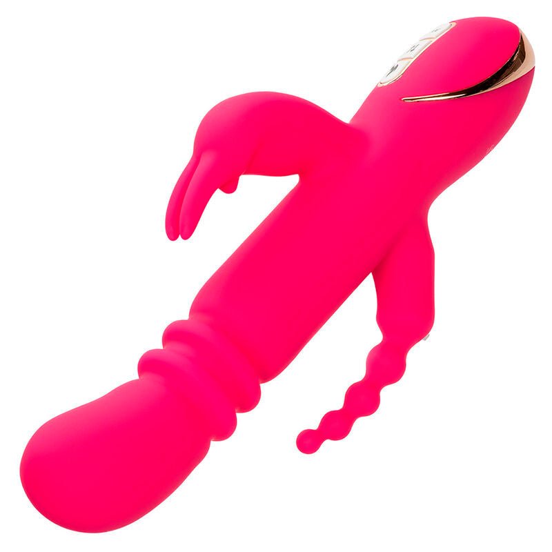 CALEXOTICS - JACK FANTASY TRIPLE HEATED VIBRATOR RABBIT PINK - Kink&Play