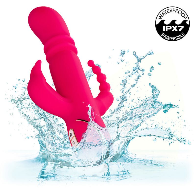 CALEXOTICS - JACK FANTASY TRIPLE HEATED VIBRATOR RABBIT PINK - Kink&Play