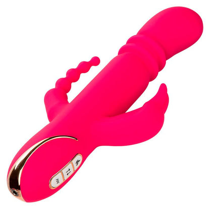 CALEXOTICS - JACK FANTASY TRIPLE HEATED VIBRATOR RABBIT PINK - Kink&Play