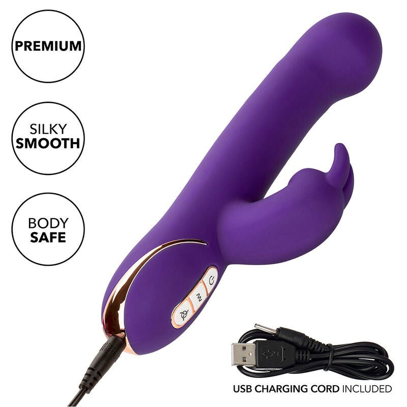 CALEXOTICS - JACK RABBIT VIBRATOR AND STIMULATOR 7 VIBRATION LEVELS AND STIMULATING WAVES BLUE - Kink&Play