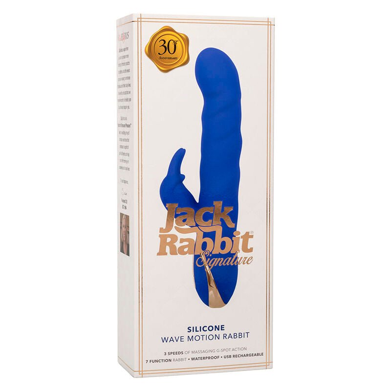CALEXOTICS - JACK RABBIT VIBRATOR WAVE MOTION BLUE - Kink&Play