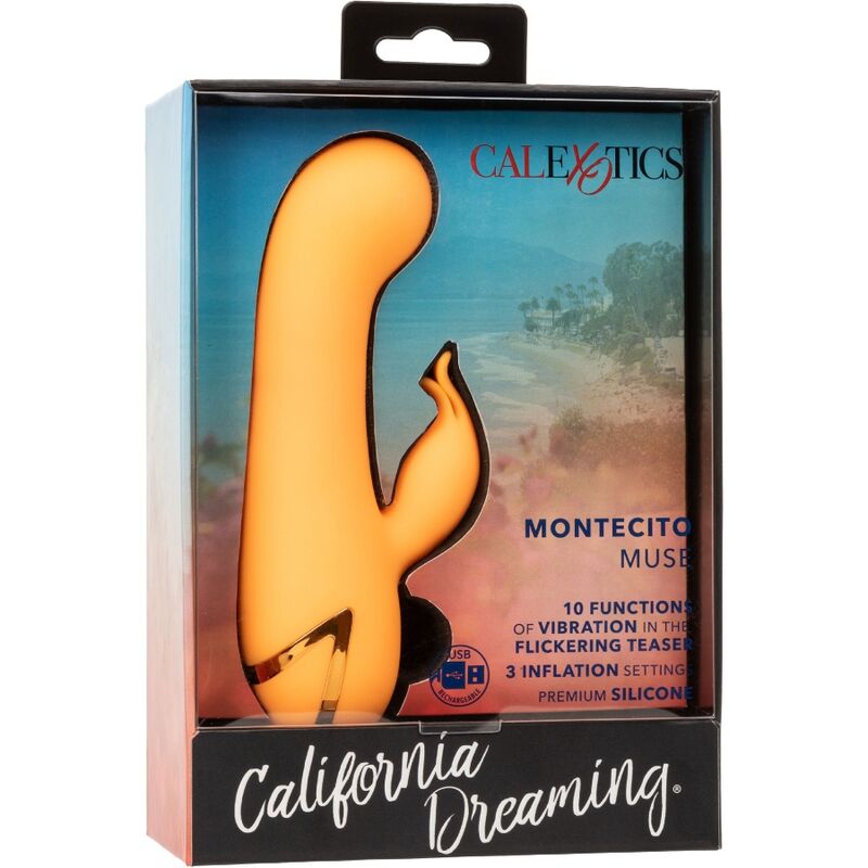 CALEXOTICS - MONTECITO MUSE VIBRATOR RABBIT ORANGE BY CALIFORNIA DREAMING - Kink&Play