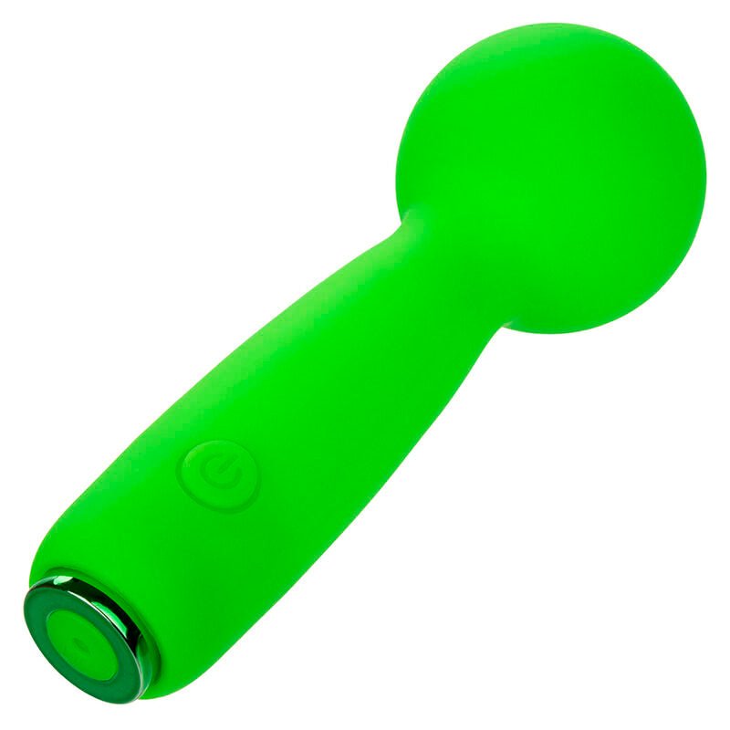 CALEXOTICS - NEON VIBES THE BUBBLY VIBE MINI MASSAGER 10 VIBRATIONS GREEN - Kink&Play