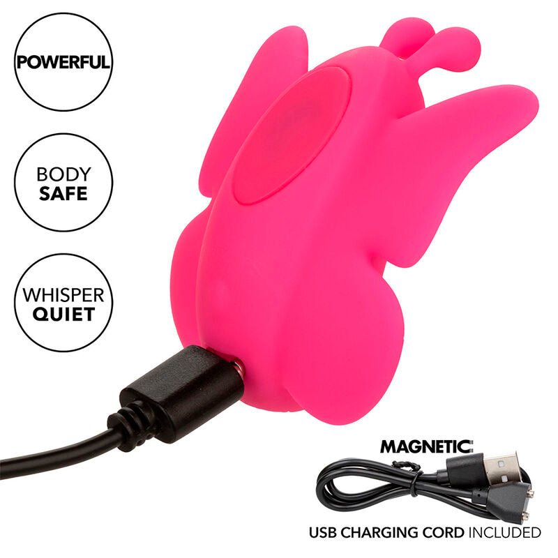 CALEXOTICS - NEON VIBES THE FLUTTER VIBE STIMULATOR 10 VIBRATIONS PINK - Kink&Play