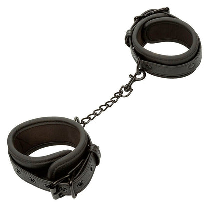 CALEXOTICS - NOCTURNAL ANKLE CUFFS LEATHER ADJUSTABLE BLACK - Kink&Play