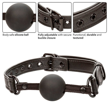 CALEXOTICS - NOCTURNAL BALL GAG SILICONE BLACK - Kink&Play